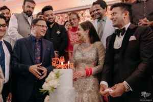 Payal Rohatgi Instagram - Thank you our role model, mentor, history maker, inspiration for everyone, amazing human being, renowned journalist, Padama Bhushan Shri. @rajatsharmalive sir for your graceful presence & giving blessings to us on our big day. We love you alot🙏🤗 पाyal ke Sangराम❤️ . . #rajatsharma #inspiration #rolemodel #mentor #indiatv #sangramsingh #payalrohatgi #wedding #guest #family India Habitat Centre