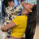 Pooja Bose Instagram – Minions with my mini one❤️ @krishiv.verma09