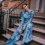 Pooja Jhaveri Instagram - Sometimes you do it for the grid 🥰💙 . . #instagram made me do this ! . . #instapost #instagram #lastone #photoshoot #newyorkphotography #newyorkphotographer