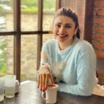 Prachi Deasi Instagram - #Throwback to doing what I do best, devouring coffee in this case which was a heavenly mocha ☕️ in between breaks whilst shooting for #Forensic (which by the way you can watch now on #Zee5 ) in bewitching Mussoorie, reeling in the old world charm of the quaint Landour Bakehouse ☕️🤍🌲 #Coffee moments courtesy @tarikasingh 🫶🏻 PS. swipe for surprise 🐒 #ForensicOnZee5 #Mussoorie #Love #Hills #Mountains #Landour #LandourBakehouse