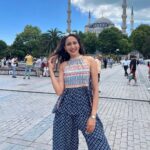 Pragya Jaiswal Instagram - Meanwhile, in Istanbul… 💙💙 Outfit @shopverb Earrings @ethnicandaz Styling @anshikaav Assisted by @tanazfatima Istanbul, Turkey