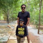 Prakash Raj Instagram - Monsoon.. Saturday masti in the farm with my son .. happy weekend everyone 🤗🤗🤗