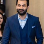 Prithviraj Sukumaran Instagram – At the #KADUVA Dubai launch. Suit by @m2mdubai 😊