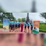 Priyanka Nair Instagram - 🇮🇳🇮🇳Celebrating glorious 75years of Indian independence with @indiannavy. #Azadikaamritmahotzav.Wonderful day with the personnel from Naval ship INS Sagardhwani at Sainik School Kazhakootam.All the best to the bikers from Southern Naval Command,Kochi for their 750km cycle expedition @indiannavy @defenceminindia @dhanyasanalk Sainik School, Kazhakootam