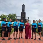 Priyanka Nair Instagram - 🇮🇳🇮🇳Celebrating glorious 75 years of Indian independence with #IndianNavy. #Azadikaamritmahotzav. Wonderful day with the personnel from Indian Naval ship INS Sagardhwani at Sainik School Kazhakootam. All the best to the naval team from Southern Naval Command ,Kochi for their 750 km cycle expedition @indiannavy @dhanyasanalk
