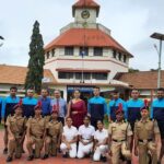 Priyanka Nair Instagram - 🇮🇳🇮🇳Celebrating glorious 75 years of Indian independence with #IndianNavy. #Azadikaamritmahotzav. Wonderful day with the personnel from Indian Naval ship INS Sagardhwani at Sainik School Kazhakootam. All the best to the naval team from Southern Naval Command ,Kochi for their 750 km cycle expedition @indiannavy @dhanyasanalk
