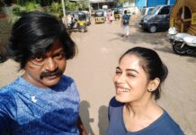 Priyanka Ruth Instagram - #gangsofmadras#Danielbalaji#ilovemywork❤️#cvkumar#actresslife#shootmode#bluecolor#keepsmiling#saipriyankaruth#feelingblessed😇
