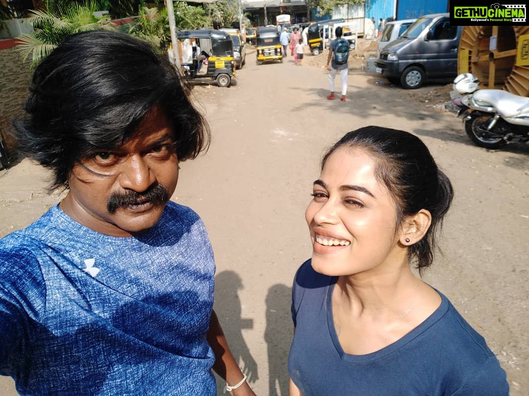 Priyanka Ruth Instagram - #gangsofmadras#Danielbalaji#ilovemywork❤️#cvkumar#actresslife#shootmode#bluecolor#keepsmiling#saipriyankaruth#feelingblessed😇