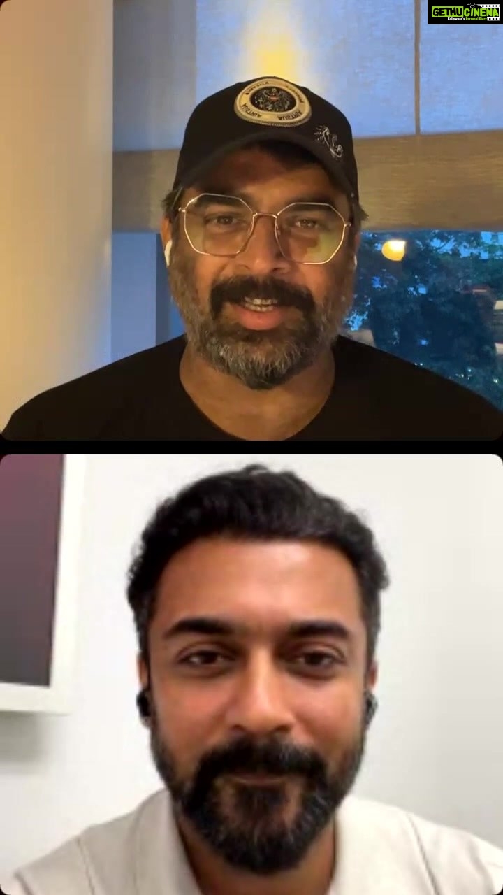 R. Madhavan Instagram - With my Brother @actorsuriya … all about #Rocketrythefilm.