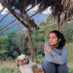 Rajisha Vijayan Instagram - Phoebe travels 🐶 I’ve been trying to find places and people who are pet friendly and @tentgraam was such a great find. They loved and adored Phoebe and made her feel at home. Trekking, camping, watching sunrise among the hills and what not! Phoebe and her mom had a gala time. I wish I could find more and more places to take her. For now, Wayanad was surely magnificent. ♥️ Tentgram
