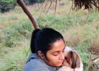 Rajisha Vijayan Instagram - Phoebe travels 🐶 I’ve been trying to find places and people who are pet friendly and @tentgraam was such a great find. They loved and adored Phoebe and made her feel at home. Trekking, camping, watching sunrise among the hills and what not! Phoebe and her mom had a gala time. I wish I could find more and more places to take her. For now, Wayanad was surely magnificent. ♥️ Tentgram