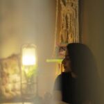 Rajisha Vijayan Instagram - There’s always something special in being captured in your own space. Comfort in abundance. I have been trying my max to accommodate as many indoors plants as possible in my home. And one day I found this beautiful lamp that hosts a live plant in @wildwoods_shwethasheethal page. I love how innovative people are becoming and here is to greener homes 💚