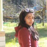 Rajisha Vijayan Instagram - Just before lockdown this was my last trip, planned and executed by @tentgraam ♥️ Day 1: After an overnight journey from Delhi, we woke up to the amazing view of Himalayas. Kasol is a magnificent place for travellers, situated right in Parvati valley, it is a true home for anyone seeking nature and peace. We stayed at this humble cottage amidst pine and apple trees, with a river running right behind it. It is run by a sweet family and their puppy Max is in the third photo. With some delicious food and a cozy weather, I knew this was slowly turning out to be one of my best vacays. @tentgraam you guys make the best trips ever! 🤗 Kasol Parvati Valley