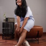 Rajisha Vijayan Instagram - Statement furniture is something I love. This unique leatherama ottoman and inkspired table from @topp_brass are my current favourite. Was looking for a casual shoot on my favourite pieces of furniture and @jiksonphotography as usual was super sporty and the end result is here! 😍 Making home more beautiful this lockdown 🙈