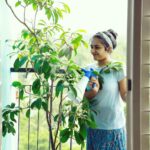 Rajisha Vijayan Instagram – I’m back after a break and I know I am super late but here’s me accepting the #greenindiachallenge from my muse @anupamaparameswaran96 🌴💚
So meet my Sapota/Chikoo/Sapodilla tree that I recently planted in my balcony. I love this fruit and @lilysplantboutique showed me that you could actually plant trees in your balcony, even fruit bearing ones. The one thing I miss the most while living in a flat is that we hardly get any ground to plant anything especially trees and this was a much needed revelation. So I hereby challenge each and everyone of you to go ahead and plant more and more 💚