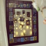 Rajisha Vijayan Instagram - Reflecting real vs reel in an @urbanportico mirror. 👁♥️ . . #myloveforbluepotterymirrors #handmade