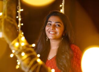 Rajisha Vijayan Instagram - Happy Diwali!!! 💫⭐️ @ashwinimathoor_couture @jiksonphotography @amal_ajithkumar