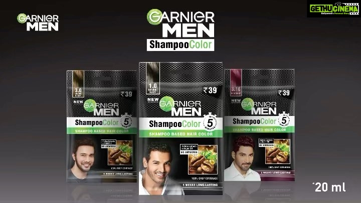 Ram Pothineni Instagram - So excited to finally share this gre(y)at project that I've been working on with @thegarnierman with you all! 😎 The Garnier Men Shampoo Color gives you 100% grey coverage that lasts up to 5 weeks! So this cricket season, while I cannot vouch for the good weather, I can definitely vouch that going from #GreyToGreat is possible in just 5 minutes! 🔥 #GarnierMenShampooColor #GreysGoneInJust5 #GarnierMen #ShampooColor #NoAmmoniaHairColor #GreyCoverage #RAPOxGarnier