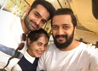 Ram Pothineni Instagram - With the bestie and her sweetest husband.. I'm officially in love with Riaan you guys.. #love