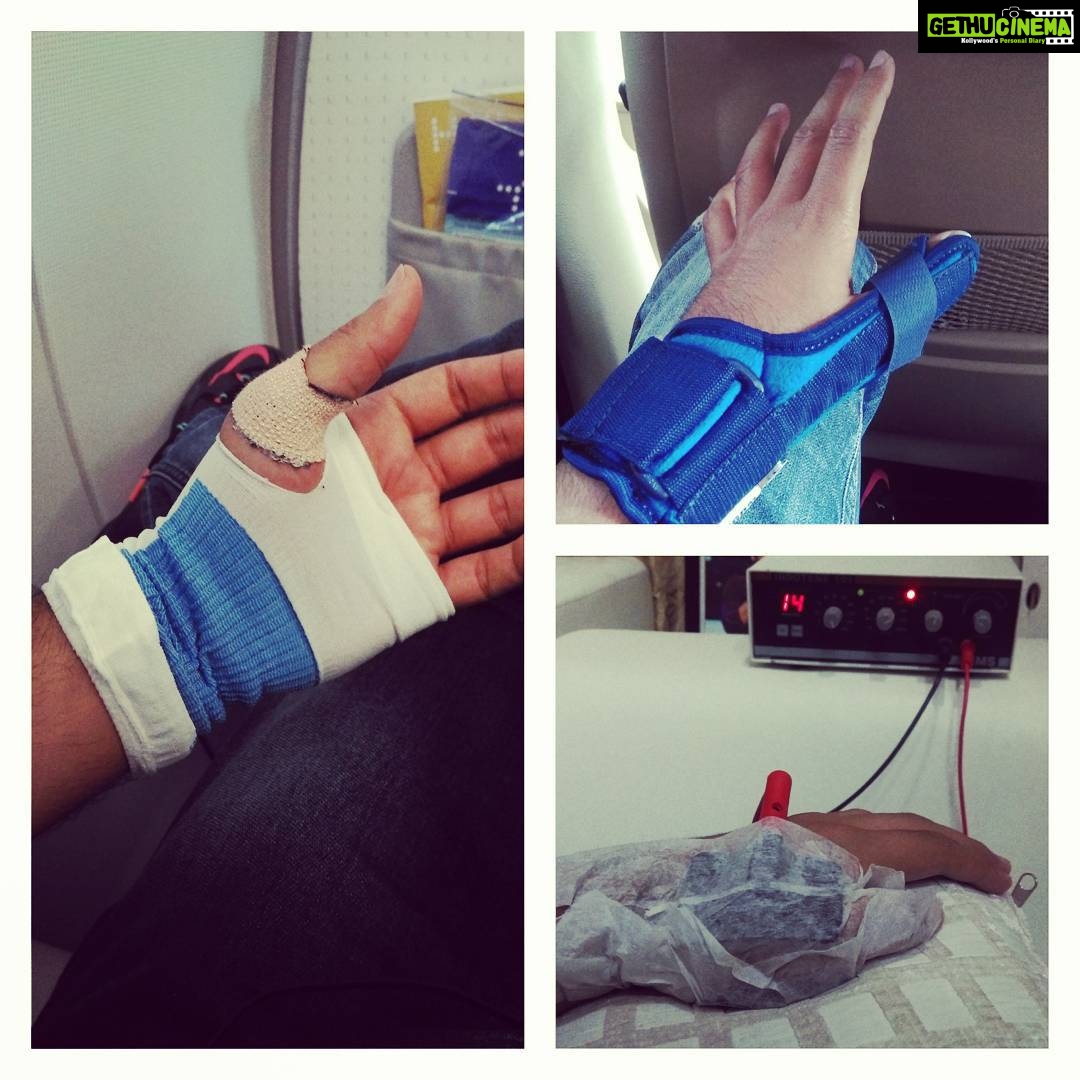 Ram Pothineni Instagram - That's what happens when the doctors ask u 2 take rest n u just carry on with ur work schedule.. :/ #instagRAM