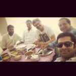 Ram Pothineni Instagram - With my 2 Directors & DoPs.. #Shivam team joins #HariKatha team in #Vizag .. Going to film both simultaneously from tomorrow :D #instagRAM