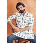 Ram Pothineni Instagram - For #REDTheFilm Promotions Love.. #RAPO Shirt - @shopspringbreak Footwear - @louboutinworld Styled by - @ashwin_ash1 & @hassankhan_3 Clicked by - @eshaangirri