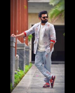 Ram Pothineni Instagram - Chennai..For #TheWarriorr promotions.

Love..
#RAPO 

Wearing :  @khanijo 
Styled by : @harmann_kaur_2.0