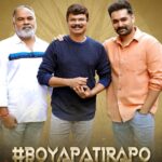 Ram Pothineni Instagram - Super kicked to announce my 20th film! #RAPO20 is #BoyapatiRapo !! Excited to see myself through the eyes of the Daddy of Mass emotions Boyapati garu.🤘 Love.. #RAPO