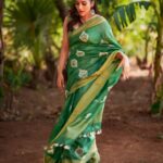 Rashmi Gautam Instagram - Absolutely in love with this handloom Kota organza easy to drape light weight saree from @houseof_katha 💚 💚💚💚💚💚💚 P.c @ekorphotography