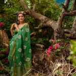 Rashmi Gautam Instagram – Absolutely in love with this handloom Kota organza easy to drape light weight saree from @houseof_katha 
💚 💚💚💚💚💚💚
P.c @ekorphotography