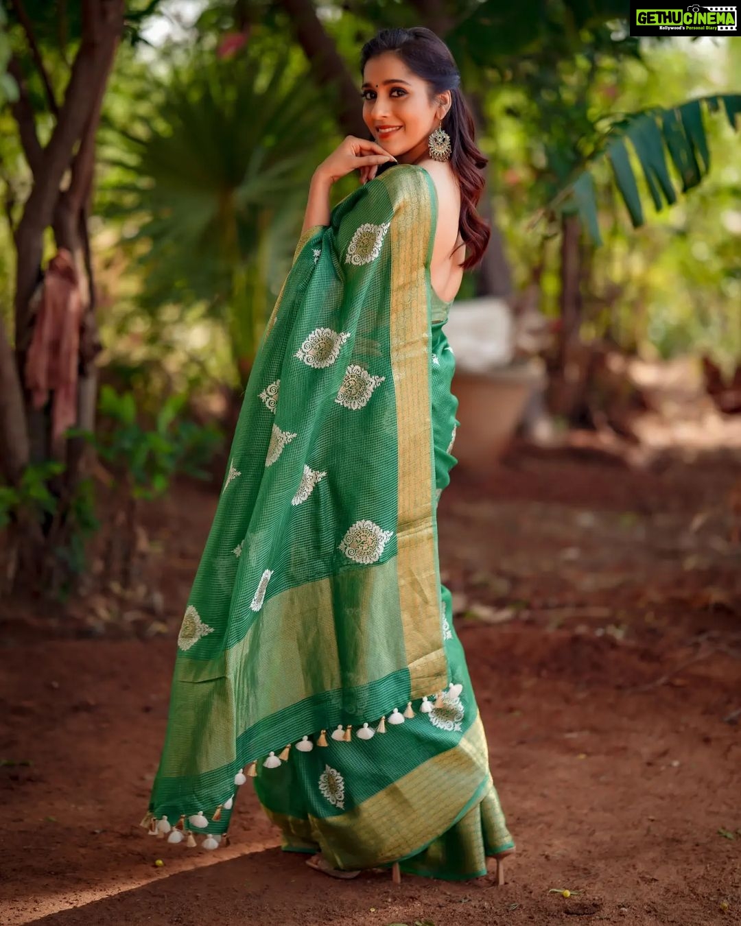 Rashmi Gautam Instagram - Absolutely in love with this handloom Kota organza easy to drape light weight saree from @houseof_katha 💚 💚💚💚💚💚💚 P.c @ekorphotography