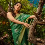 Rashmi Gautam Instagram – Absolutely in love with this handloom Kota organza easy to drape light weight saree from @houseof_katha 
💚 💚💚💚💚💚💚
P.c @ekorphotography
