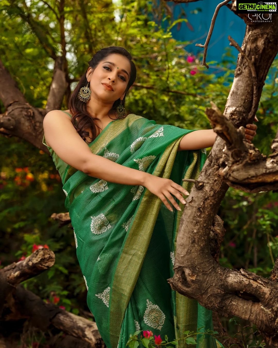Rashmi Gautam Instagram - Absolutely in love with this handloom Kota organza easy to drape light weight saree from @houseof_katha 💚 💚💚💚💚💚💚 P.c @ekorphotography