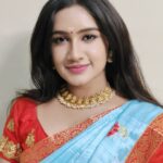 Raveena Daha Instagram - Jewels from: @cathisjewelleries 🥰 . கேட்க நினைத்தாள் மறந்தாள்😌 கேள்வி எழும் முன் விழுந்தாள் 💙 எந்த உடலோ …….. எந்த உறவோ🥰💙 #raveena #raveenadaha
