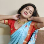 Raveena Daha Instagram - Jewels from: @cathisjewelleries 🥰 . கேட்க நினைத்தாள் மறந்தாள்😌 கேள்வி எழும் முன் விழுந்தாள் 💙 எந்த உடலோ …….. எந்த உறவோ🥰💙 #raveena #raveenadaha