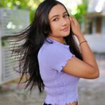 Raveena Daha Instagram – Cutest lavender croptop and black pant from :@_.black_.lady 😍🖤🖤
#raveena #raveenadaha