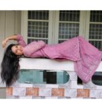 Raveena Daha Instagram - எனை ஆளும் காதல் தேசம் நீ தான் 💙🥺💯 Pink sharara kurti set from : @abby_trend 😍 #raveena #raveenadaha