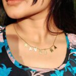 Raveena Daha Instagram - R•A•V•E•E•N•A✨😍 Customised necklace From: @anscollection7 ✨✨ #raveena #raveenadaha