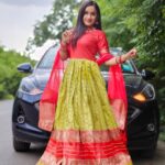 Raveena Daha Instagram - A beautiful dress can be as exciting as a poem.😍🦋 Beautiful attire from: @srisaicollections9 🌈