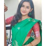 Raveena Daha Instagram - Life always plays opposite expectations! 💯✨ Saree from: @aatwos 💚 #raveena #raveenadaha