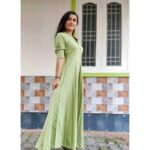 Raveena Daha Instagram - Leave the footprints of love and kindness wherever you go ✨🦋🌈 Stylish frock from : @rr_collections16 ❤️ #raveena #raveenadaha