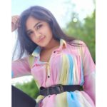 Raveena Daha Instagram - I consider myself a crayon 🖍️ I might not be your favourite colour but you will need me to complete your picture ! 💯💯 🌈 Outfit from: @thamizhi_creationzz❤️ . #raveena #raveenadaha