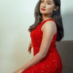 Raveena Daha Instagram - 🥵🦞♥️ Outfit from:@delight_ethnic_wear❤️ Shot by :@harikumar.gk😊 MUA: @manis_makeover__ 🥰 Thanks to: @welcome_talents 🥀 Assistant: @amitheapen🖤