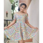 Raveena Daha Instagram - விழிகளில் ஒரு வானவில் 🌈💙 Outfit from @_bubbly_fashion_ 😍 #raveena #raveenadaha