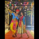 Raveena Daha Instagram - Radhe-krishna🦚❤️ Ennode cute krishna @the_real_sreenithi 😘 bujji maa😍😍 Inniku show patheengala ? #raveena #raveenadaha