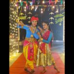 Raveena Daha Instagram - Radhe-krishna🦚❤️ Ennode cute krishna @the_real_sreenithi 😘 bujji maa😍😍 Inniku show patheengala ? #raveena #raveenadaha