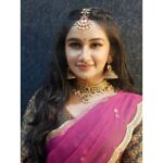 Raveena Daha Instagram - 💙🦋🦚 Makeup &hair:@chinsup_makeoverz . Outfit: @adhiktha_by_sn . Jewellery: @vivahbridal collection #raveena #raveenadaha