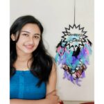 Raveena Daha Instagram - Dream catcher have holes yet we believe that it's the best one to catch our dreams 🤷💯 Beautiful customised dreamcatcher from : @sai_handcrafts 🥀🦋