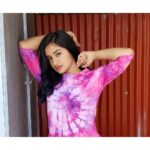 Raveena Daha Instagram – You make me happy when the sky is purple n pink💜💖

Shop the new Tie n Dye drop on @the.ashes__ ❤️