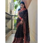 Raveena Daha Instagram - சொல்லாமல் தொட்டுச் செல்லும் தென்றல்✨ Saree from:@the_shop_valley 🦋 #raveena #raveenadaha